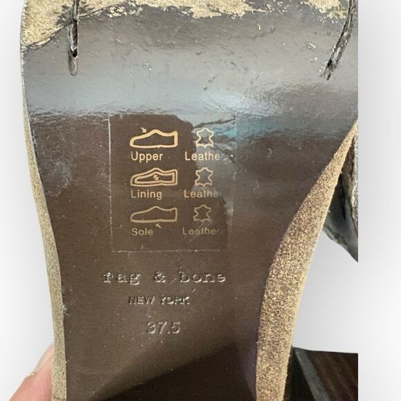 Rag & Bone Harrow Ankle Booties Heeled Boots Size 37.5 7.5 - Picture 8 of 8